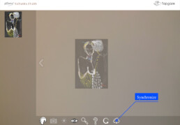 augmented reality art app synchronization system